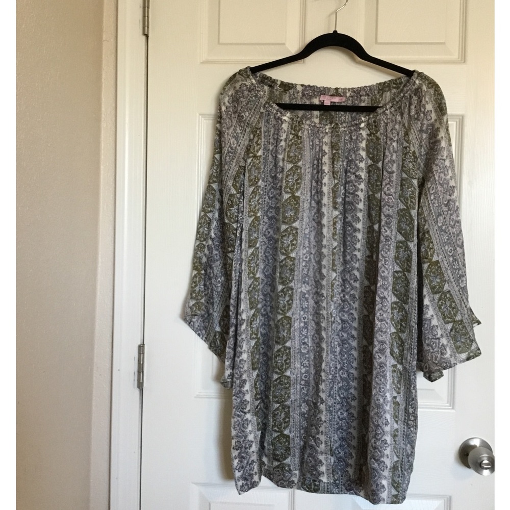 Calypso St. Barth Silk Off The Shoulder Dress Sz.XS